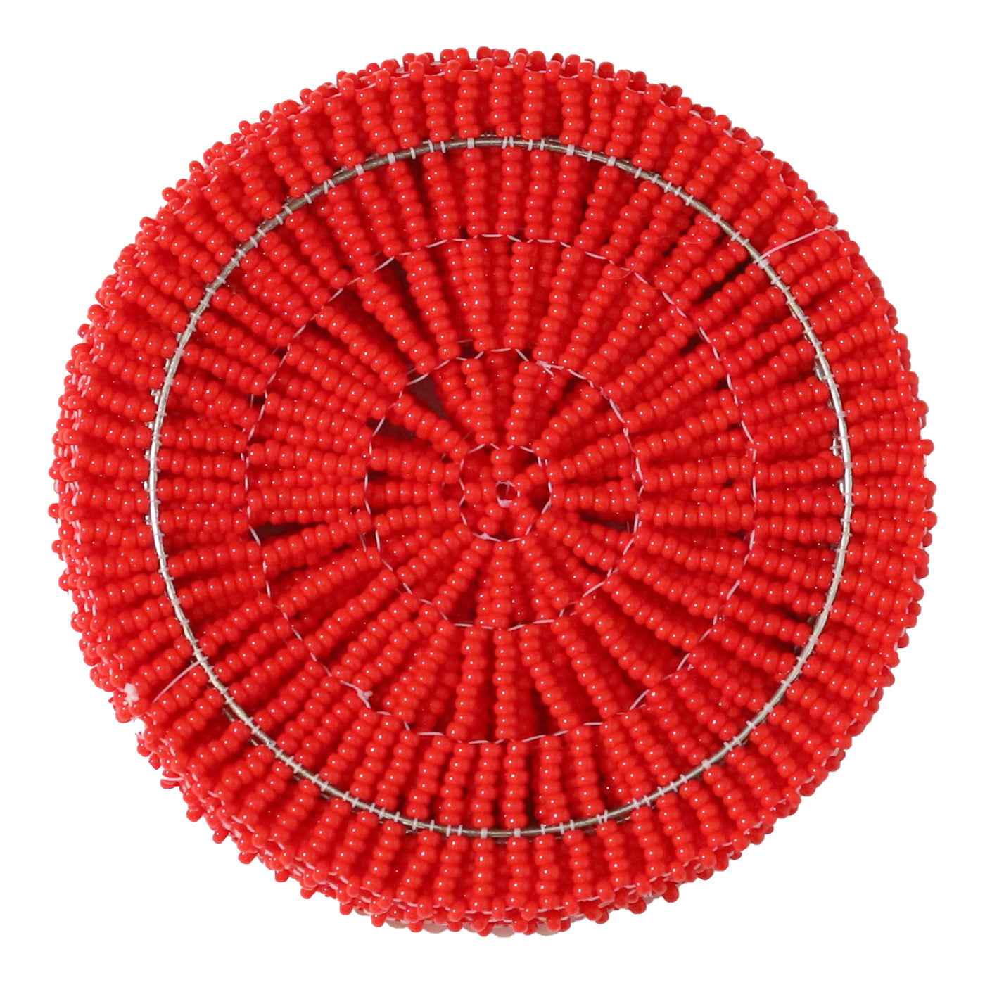 Hand Beaded Coaster Set Of Six By Zimbabwean Artisans Luangisa Home Decor Gift